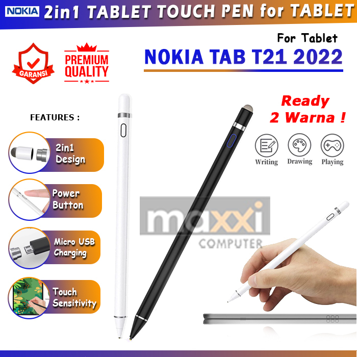 Nokia T21 Tab Tablet 10.4 Inch 10,4 10" 2022 Pen Pencil Pensil Stylus Stilus Android Touch Active