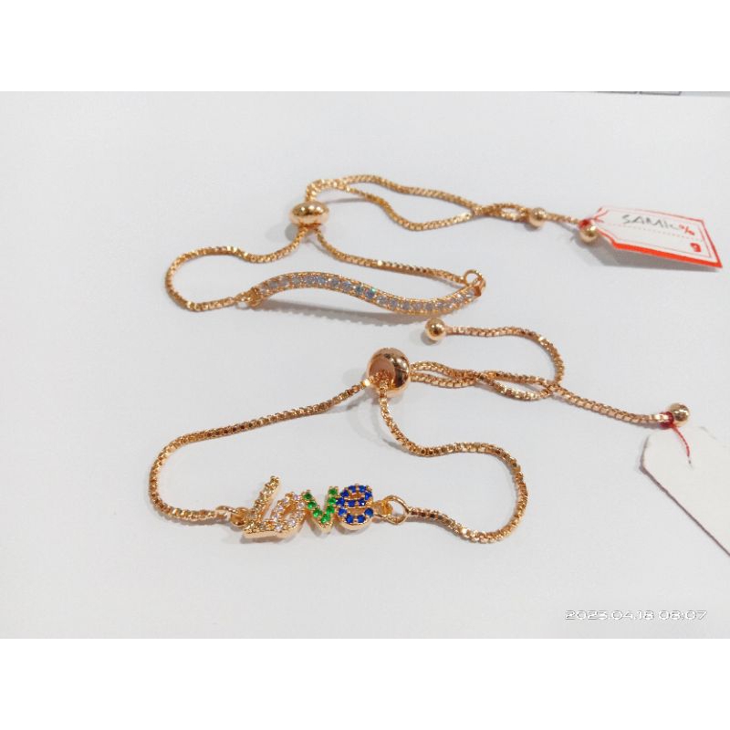 Gelang serut dan cincin Meilyn jewelry