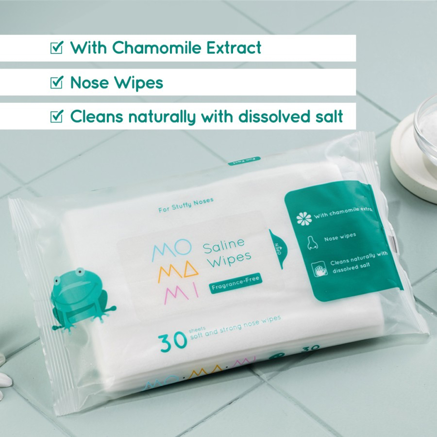 Makassar ! Momami Saline Wipes Tisu Basah Bayi 30s