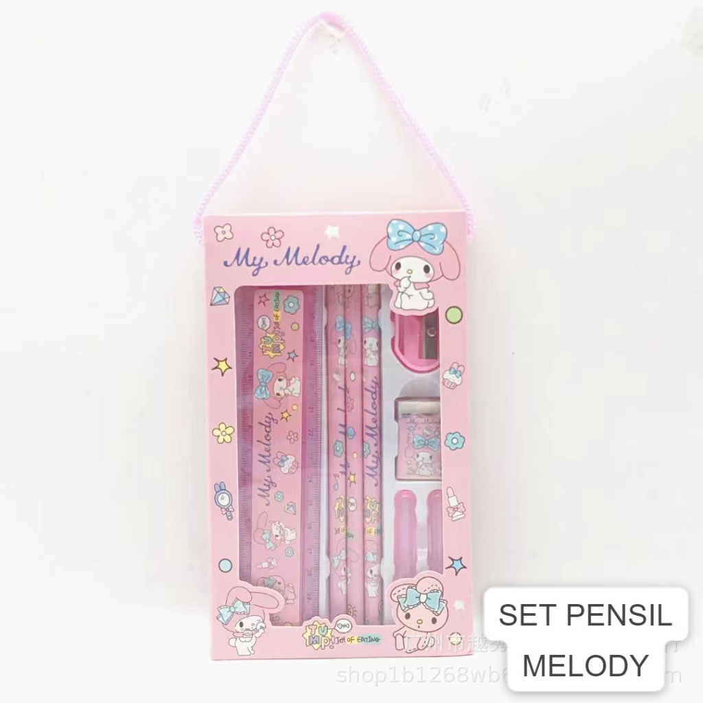 5 IN 1 SET ALAT TULIS SANRIO SET ALAT TULIS SEKOLAH SANRIO ALAT TULIS SEKOLAH LUCU SET PENSIL CINAMOROL SET PENSIL KUROMI SET PENSIL SANRIO KADO ULANG TAHUN ANAK KADO ULANG TAHUN KADO LUCU @banyak