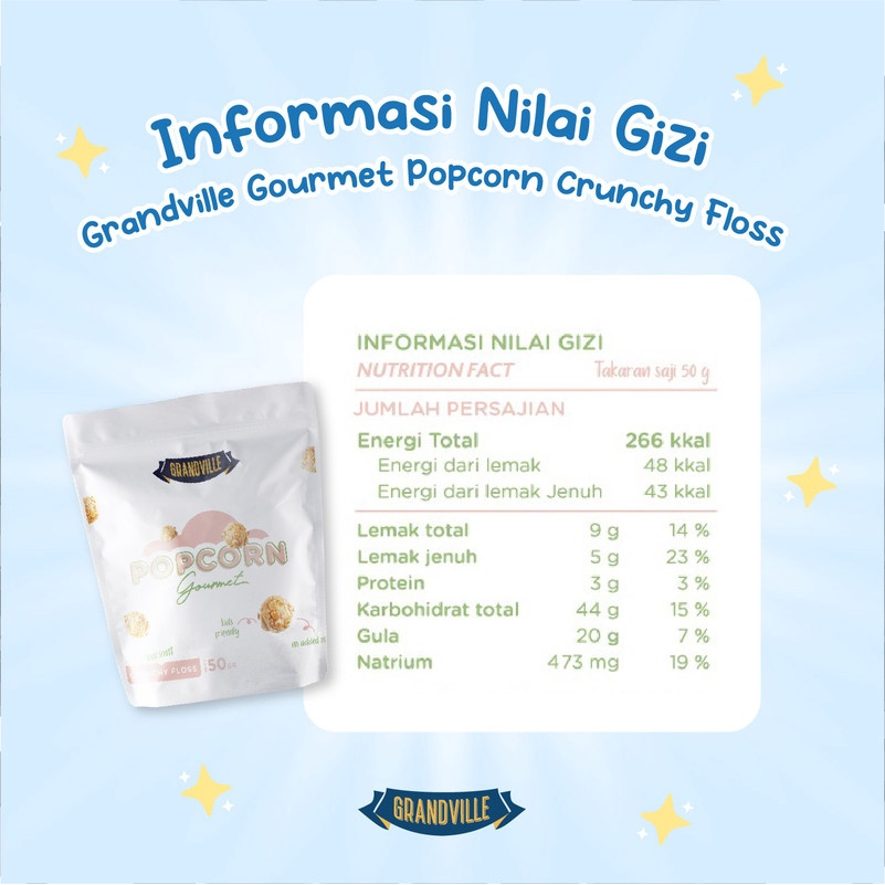 Snack Cemilan Anak Grandville Popcorn Gourmet