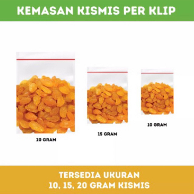 

kismis untuk tambahan oleh oleh haji per klip