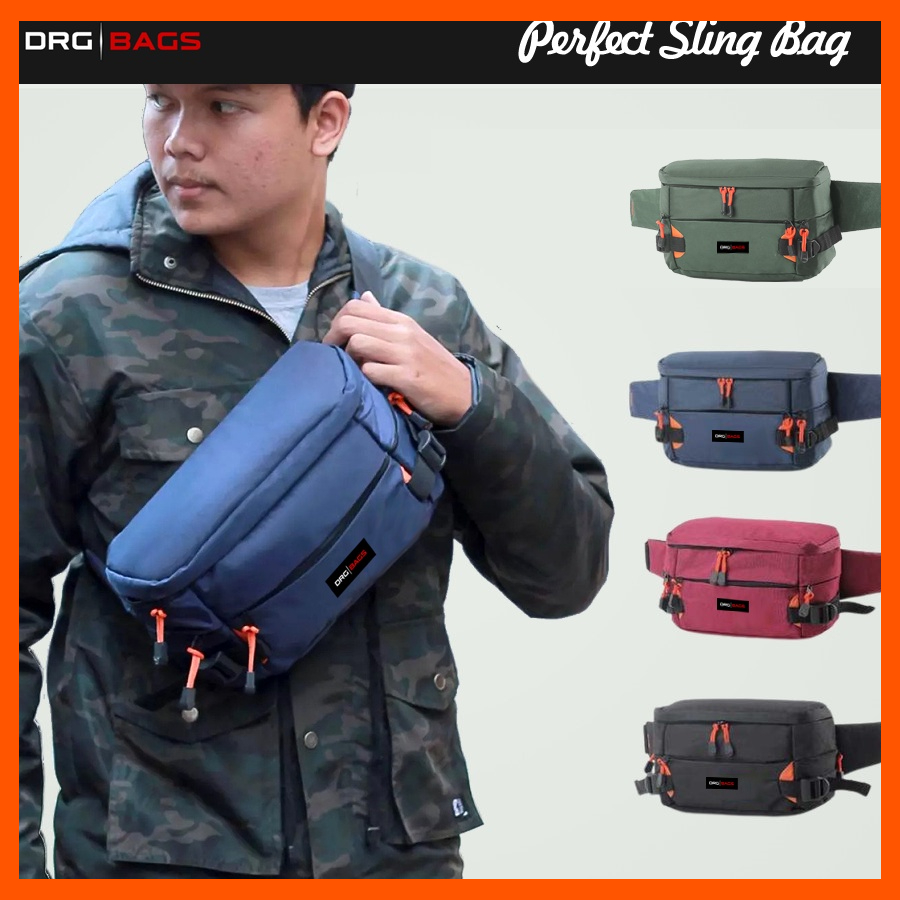 [BISA COD] Waistbag Pria DRG NEX Tas Selempang Waist Bag Tas Pinggang SlingBag Slempang Cross Body Wanita Cowok Cewek ORIGINAL