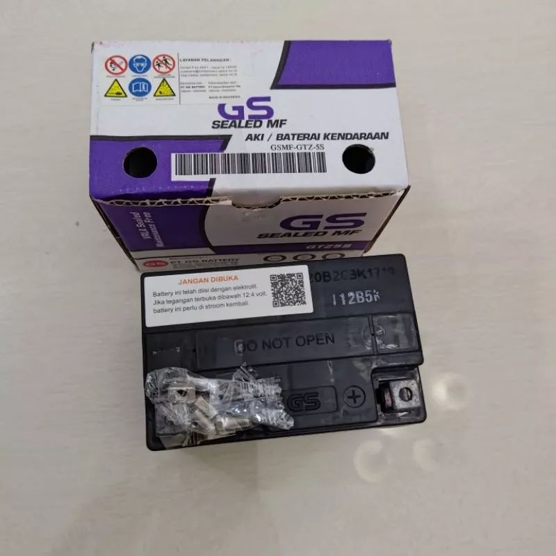 Aki Motor GS Astra GTZ5S Accu Kering Vario Beat Scoopy Spacy Blade Revo Supra X 125 ORIGINAL 100%