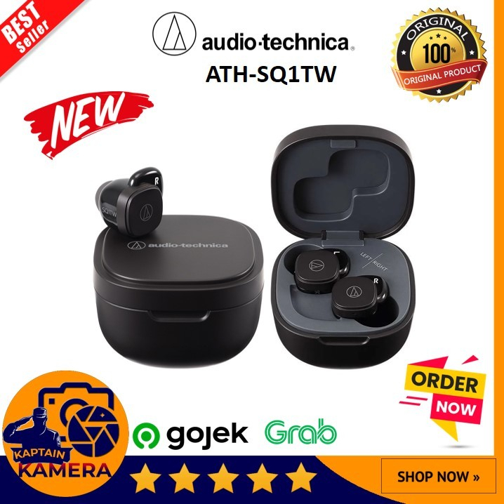 Audio Technica ATH-SQ1TW Wireless Earbuds SQ1 TW SQ 1 TWS Earphone