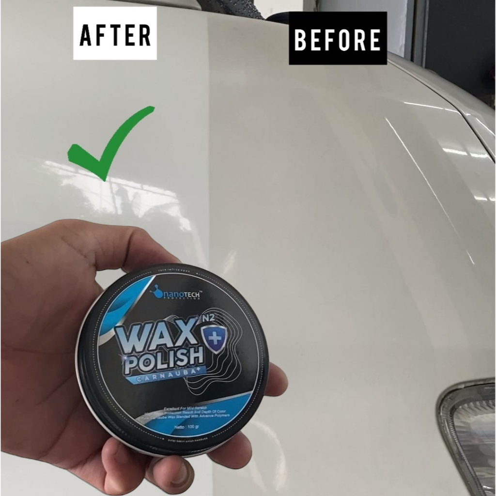 WAX POLISH - nanoTECH PROTECTION - Carnauba Wax - Pengkilap Mobil - Pengkilap Motor - Wax Mobil - Wax Motor - Obat Poles Cat Mobil - Obat Baret Cat Mobil - Pelindung Cat - Paint Protection