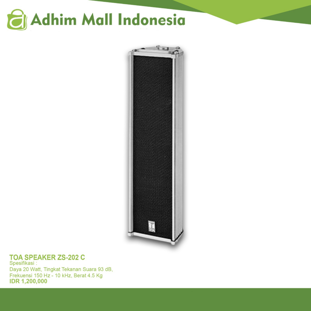 Toa Column Speaker Model ZS-202C TOA Speaker Kolom Garansi Resmi