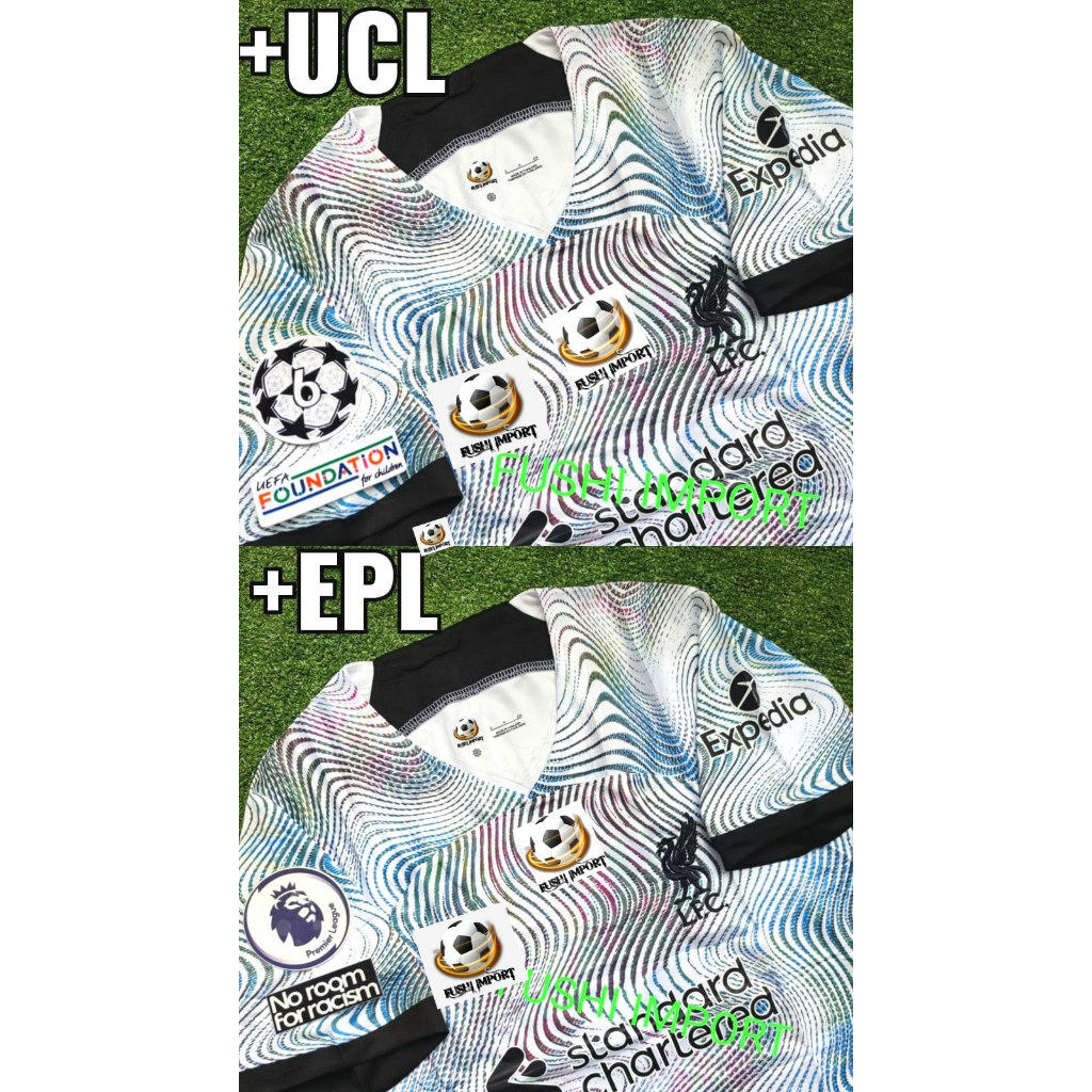 Jersey Baju Bola Lvrpll Away Full Patch 2022 2023 Grade Ori