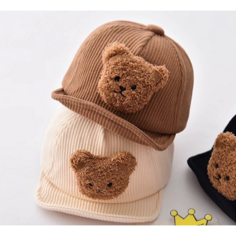 Korean Mr. Bear / Cory Bear Cap - Topi Anak Lucu Kids Cap Beruang Topi Anak Bayi Aksesoris Cewe Cowo Lucu Baby