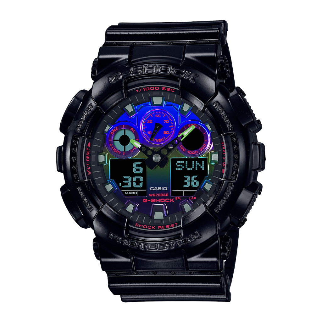 Jam tangan pria Casio G-SHOCK GA-100RGB-1ADR