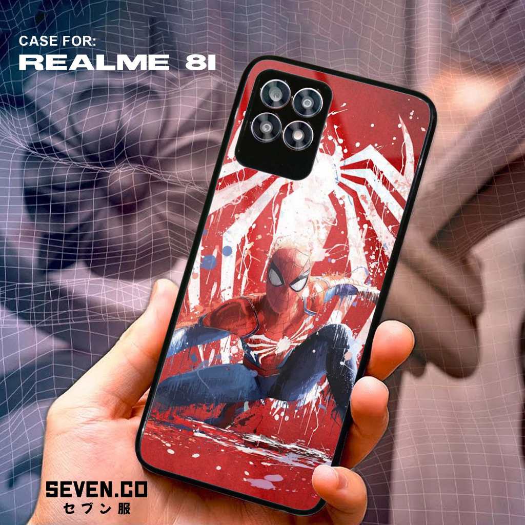 CASE REALME 8I 2 PRO  3 3 PRO F9 -  Casing Terbaru SEVEN CASE [ Spiderman ] Silikon Hp Realme - Case