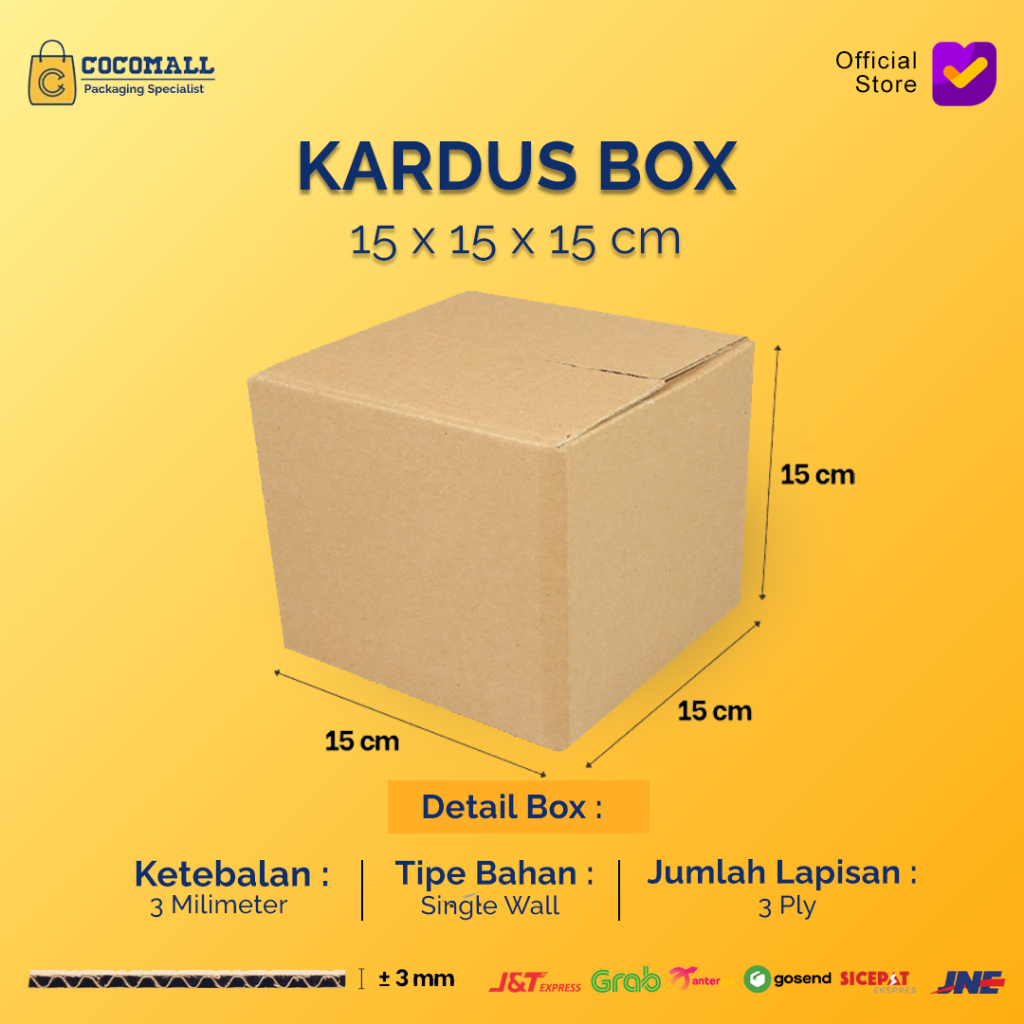

Kardus Karton Box 15x15x15 CM Kotak Dus Hampers Kecil