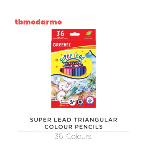 Tbmo Pensil Warna Super Lead Greebel 3736 36 Warna