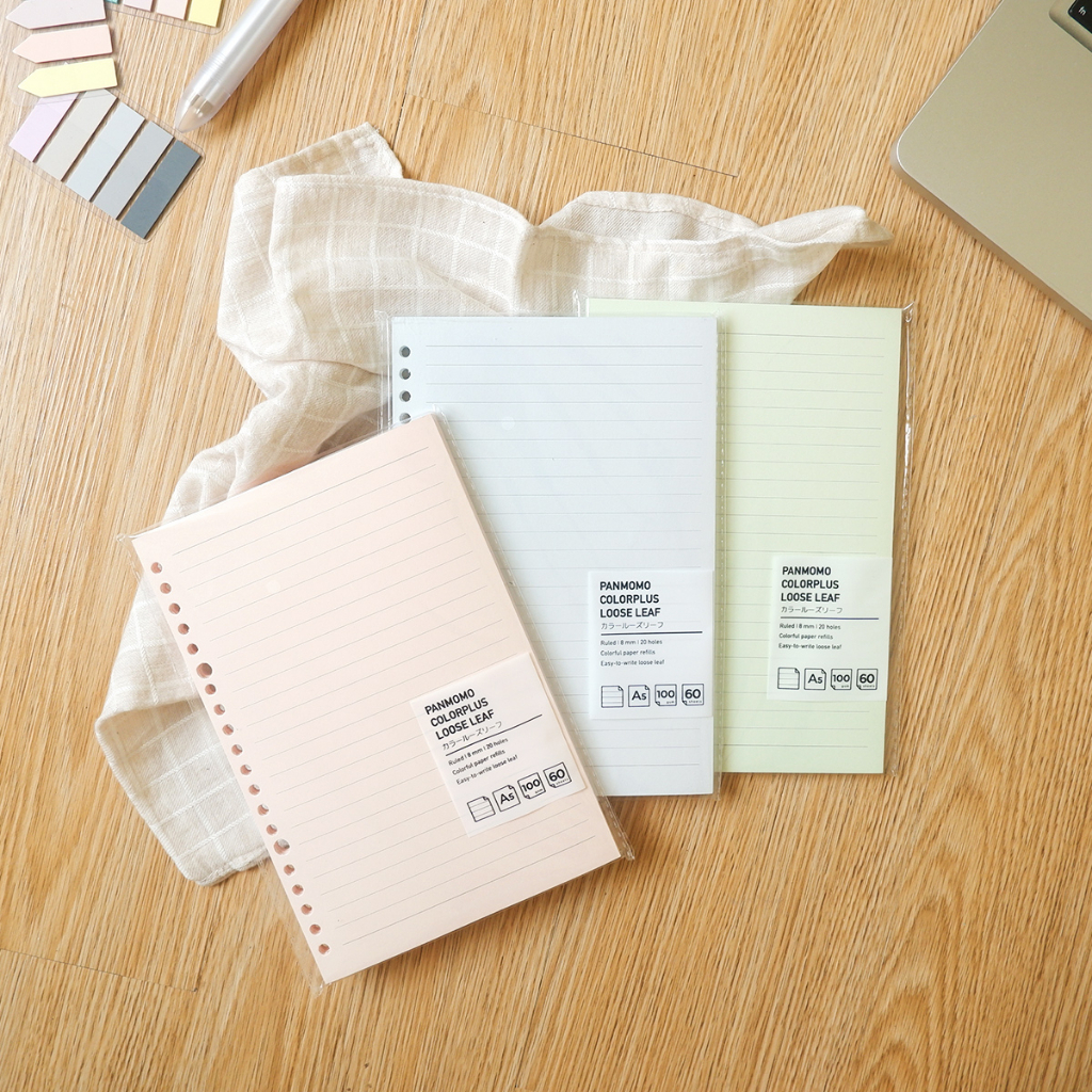 

PANMOMO COLORPLUS LOOSE LEAF BINDER PAPER 100GSM | KERTAS ISI ULANG BINDER