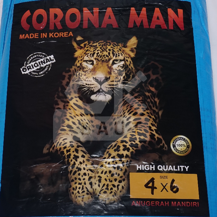 Terpal A8 4x6 meter Corona Man b/o Terpaulin Korea Terpal plastik Terpal kolam Terpal Lembaran