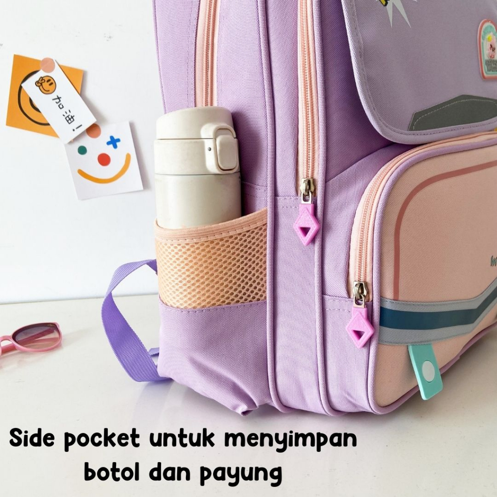 [M.Toys] Tas Ransel Anak Sekolah Model Simple buat SD Kualitas Import Premium -M0221