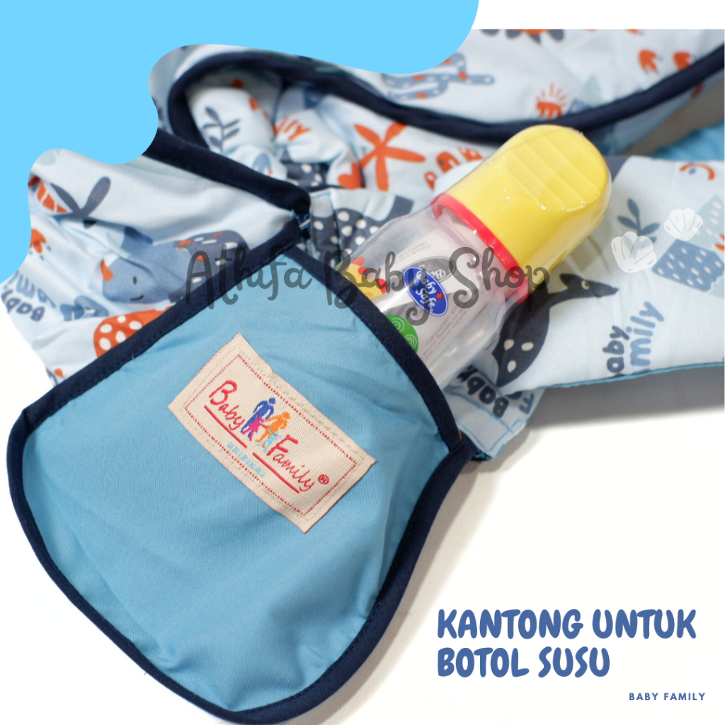 Gendongan Samping Slingrider Kain Gendongan Bayi Newborn Baby Carrier Baby Family BFG8201 Kado Ibu Hamil Melahirkan