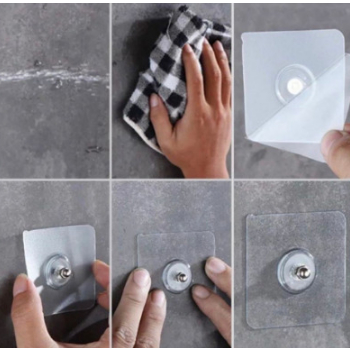 DHIO - TEMPELAN HOOK BAUT PAKU / TEMPELAN DINDING AJAIB BAUT GANTUNGAN HOOK MAGIC TEMPEL PEREKAT TANPA BOR