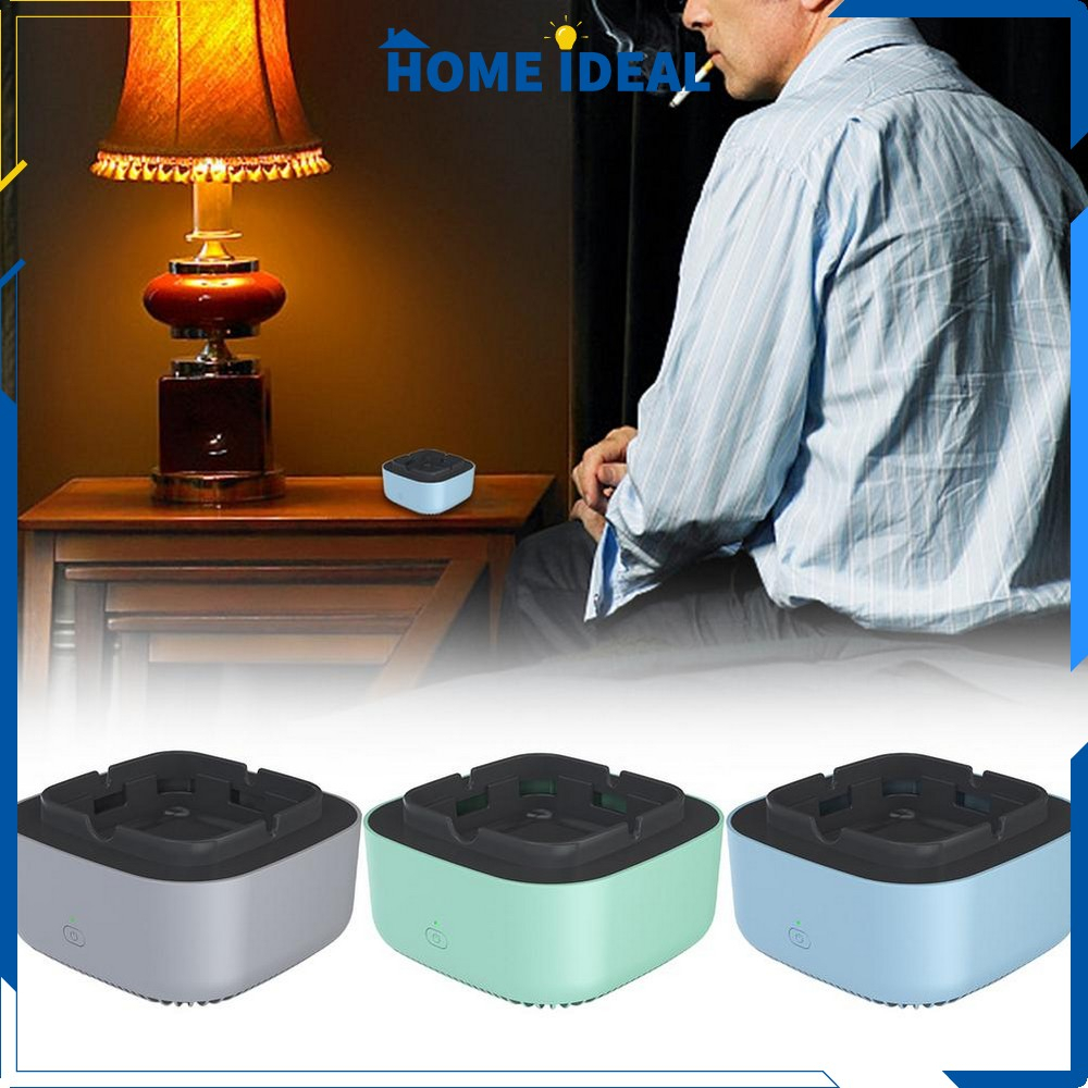 Tempat Abu Rokok Otomatis Tanpa Asap Multifungsi / Asbak Pembersih Udara Ion Negatif Serbaguna /