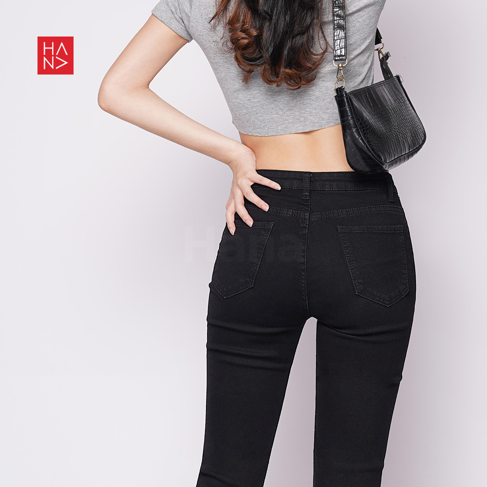 Hana Fashion - Joana Korean Jeans Pants Celana Panjang Wanita - JLP038