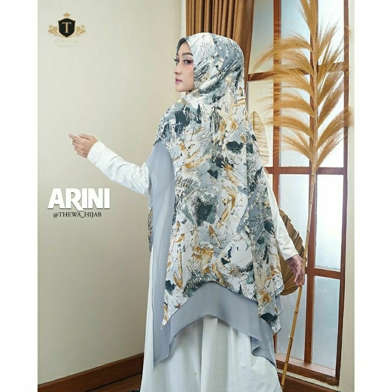Khimar Syari Thewa "Arini Motif"