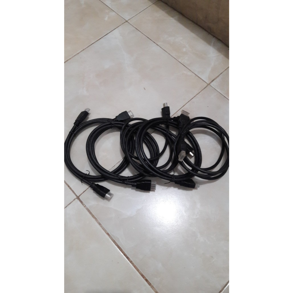 Kabel Hdmi v1.4-1.5 Meter Hitam/ Cable Hdmi v1.4-1.5m Black