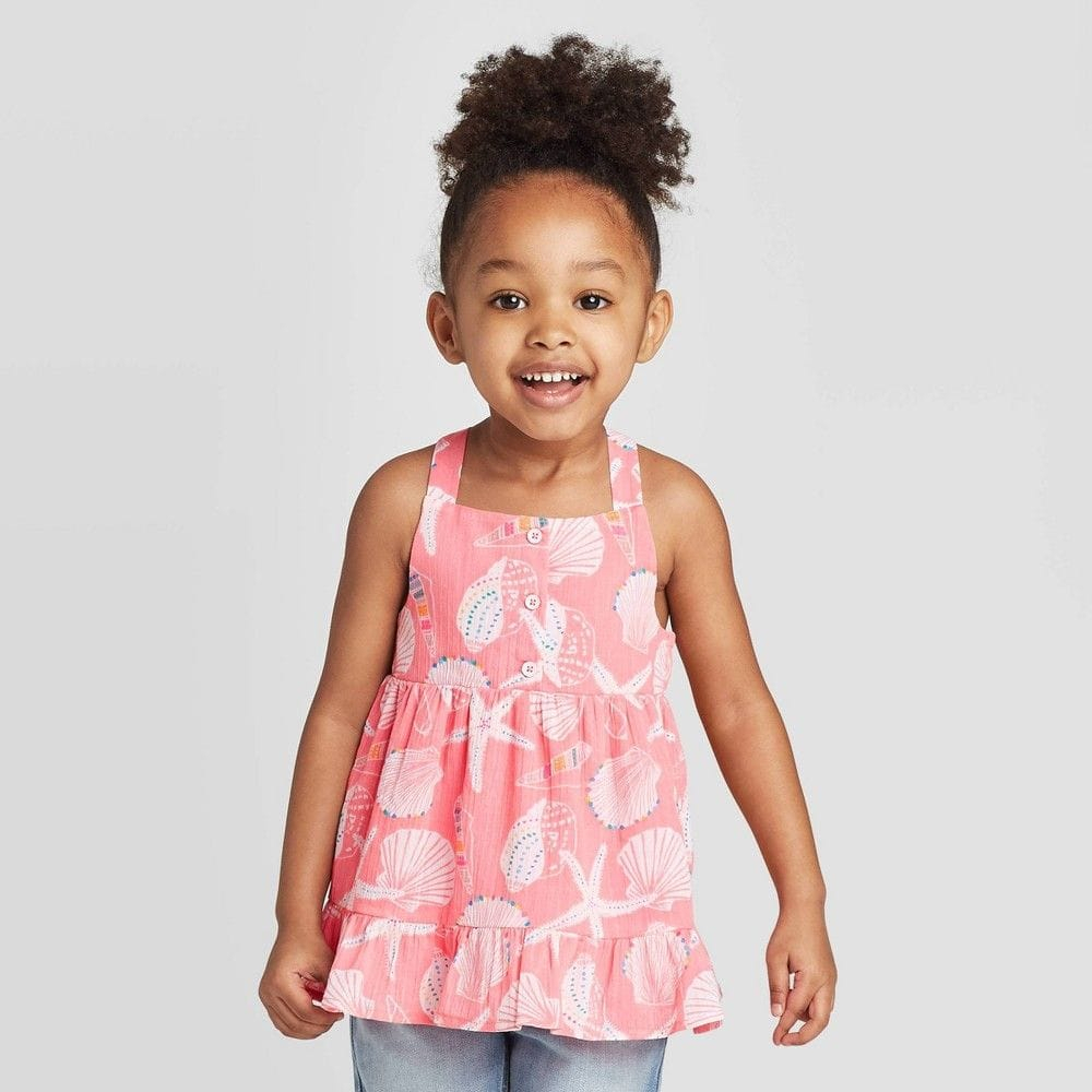 Sisa Eskpor Tunik Anak Perempuan Cat&Jack Branded Motif dan Polos