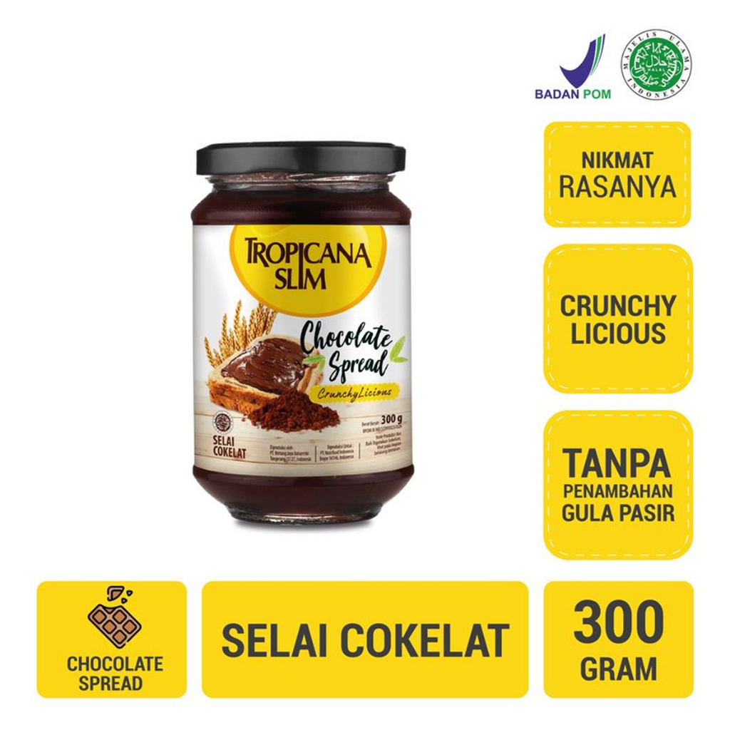 

TROPICANA SLIM CHOCOLATE SPREAD 300 GR 749921020628