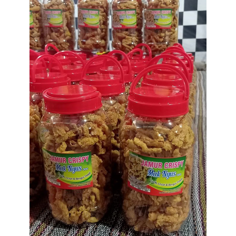 

makanan ringan camilan snack jamur krispy