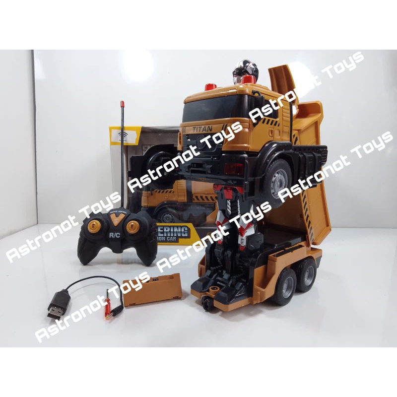 Mobil Remote Control Dump Truck Jadi Robot RDR 1220