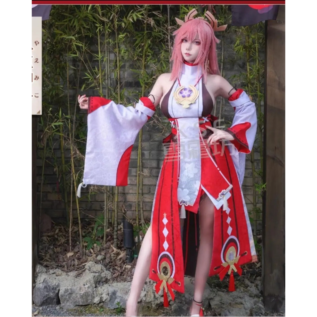 ✨ READY ✨ XSF - Yae Miko Genshin Impact Costume Cosplay HQ