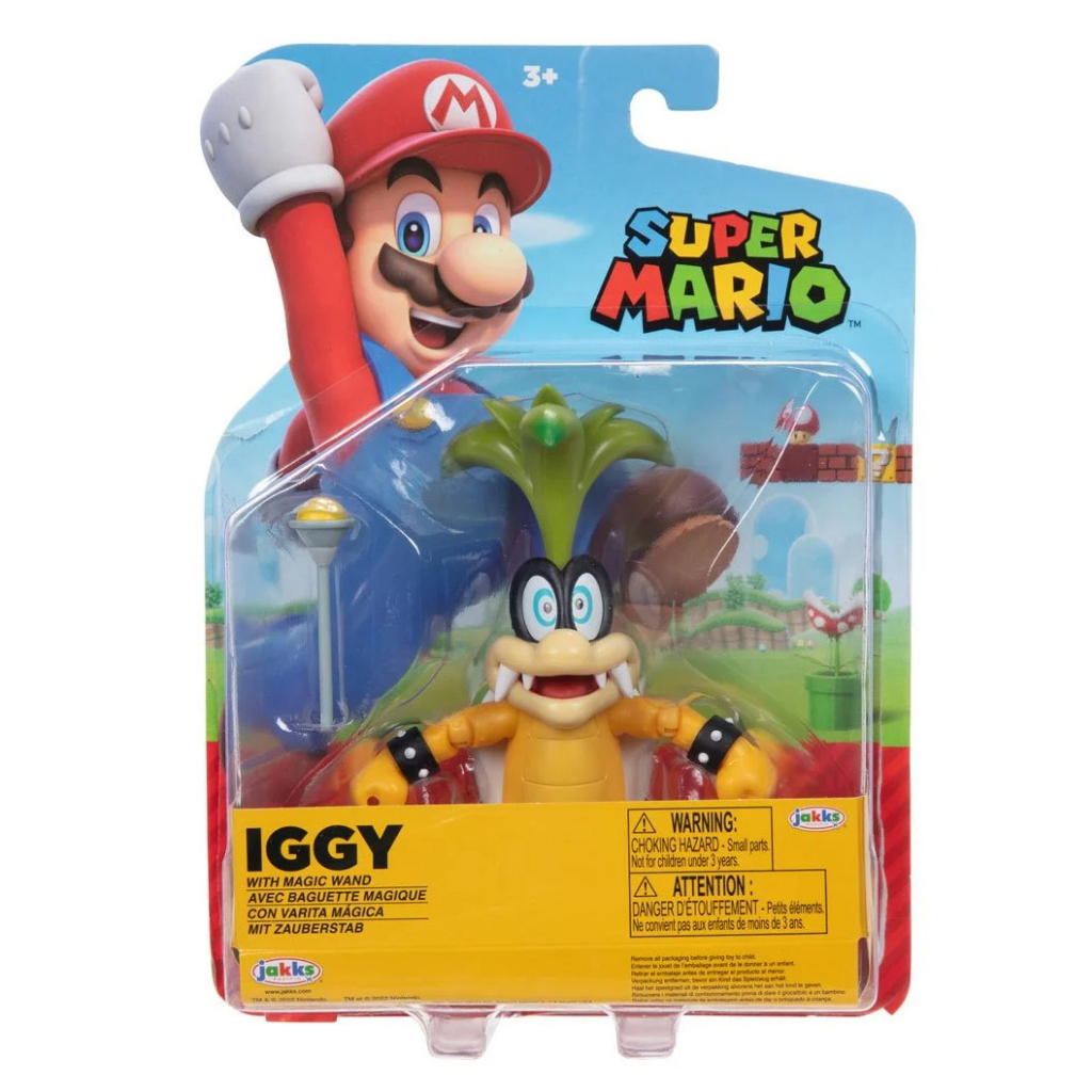 Super Mario 4" Figure - Iggy Koopa with Magic Wand