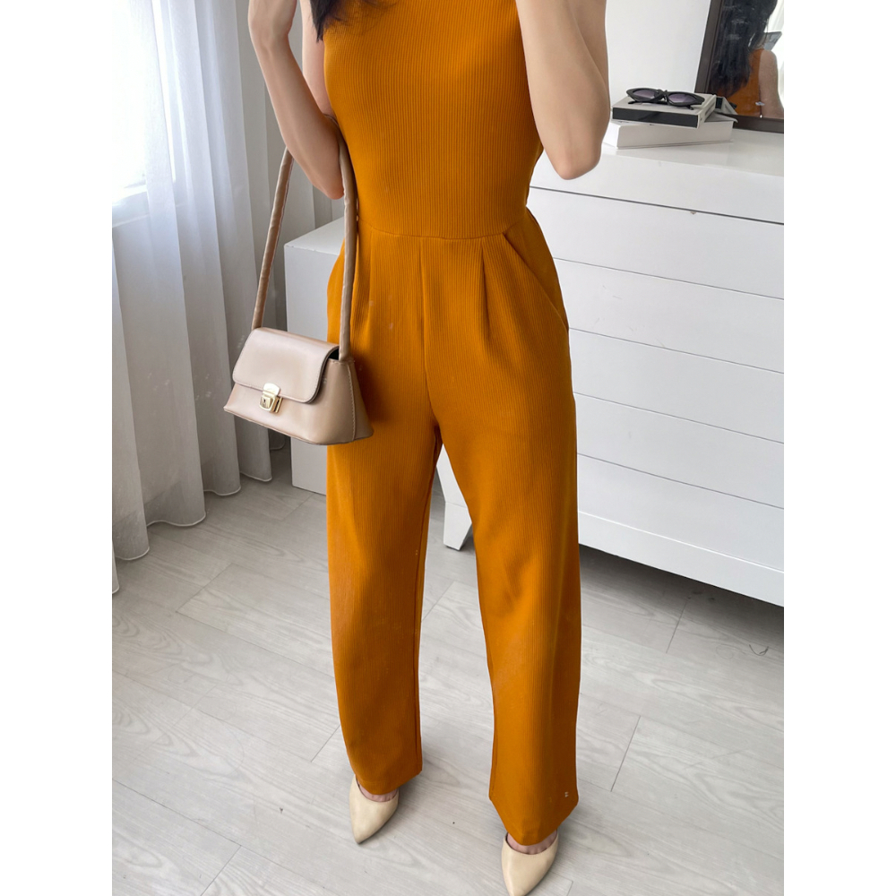 Kadaka J-0113 Sleeveless Long Jumpsuit Wanita