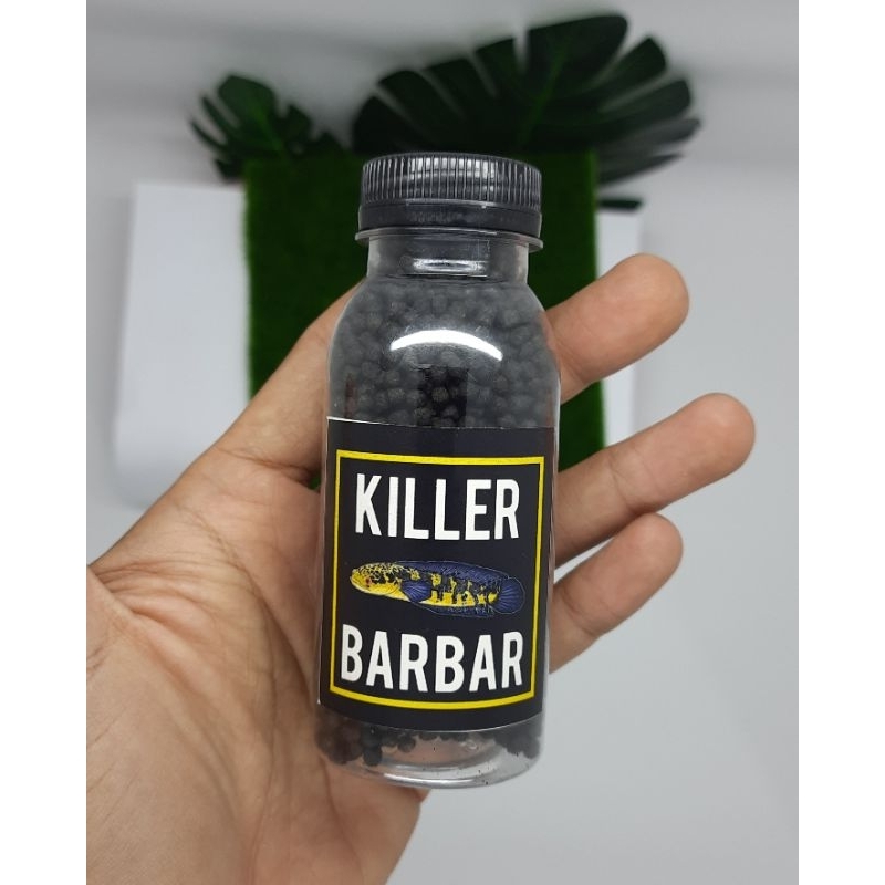 Killer BarBar Kemasan botol 100ml Pelet Channa Ampuh