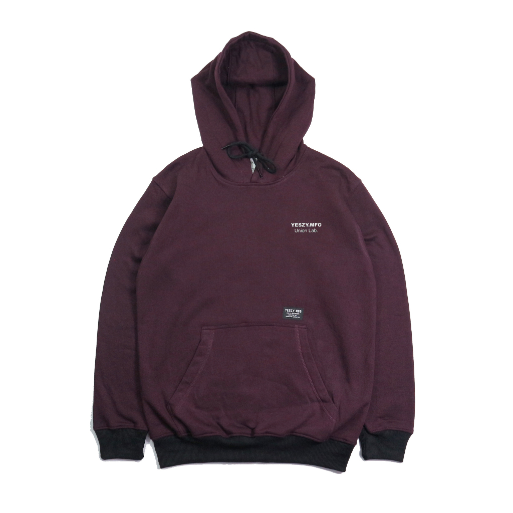 YESZY.MFG Hoodie Maroon Unity F White