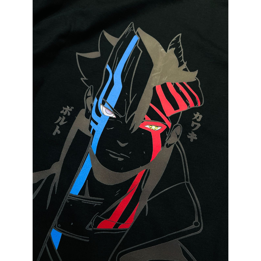 TORIZU Tshirt Boruto x Kawaki Karma Black Anime Manga Naruto Premium Unisex