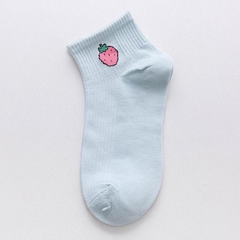 KAOS KAKI Angkle Semata Kaki Motif Buah Kaos Kaki Cute Kaos Kaki Fashion Korea Unisex Cewek Cowok TERLARIS!!
