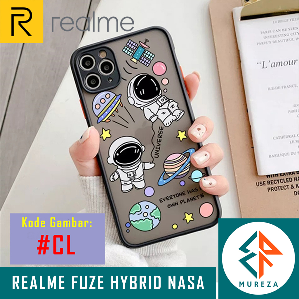 Case Fuze Hybrid NASA #CL Realme 5 5i 6 7 Pro Softcase