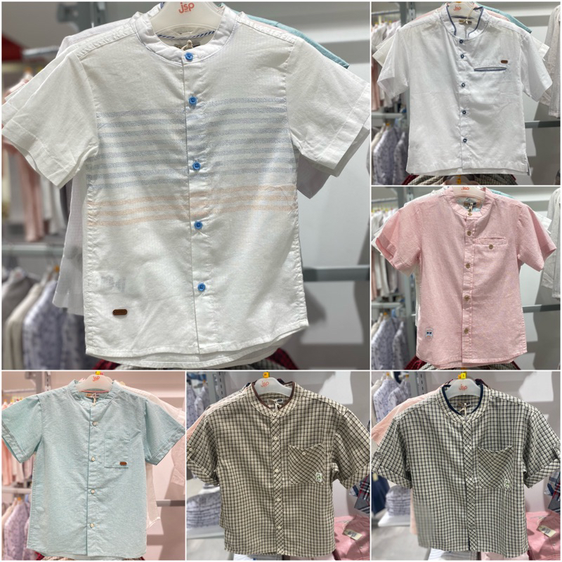 Kemeja anak laki-laki lengan pendek JSP kids original (5-14th)