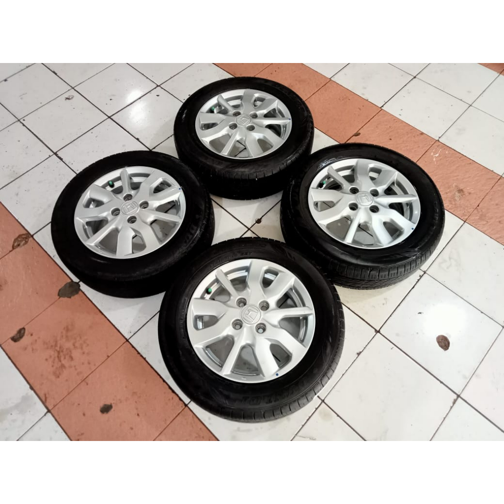 VELG MOBIL ORIGINAL NEW BRIO RING 14X5 OFFSET 50 HOLE 4X100 + BAN DUNLOP