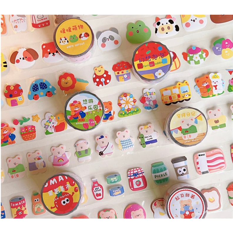 STICKER  POP UP TAPE STIKER DECORATIVE DIY TIMBUL