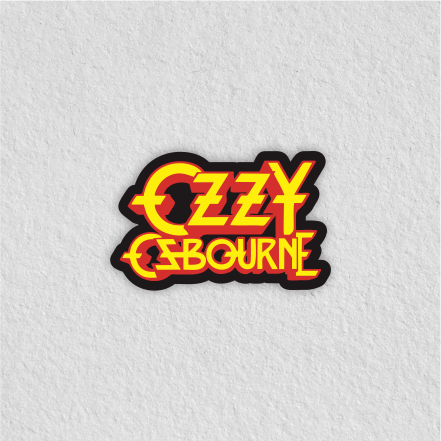

stiker distro logo band ozzy osbourne