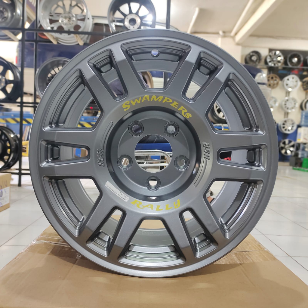 Velg mobil rally r15 hsr swamper original pcd 5x114 velg innova rush terios xpander