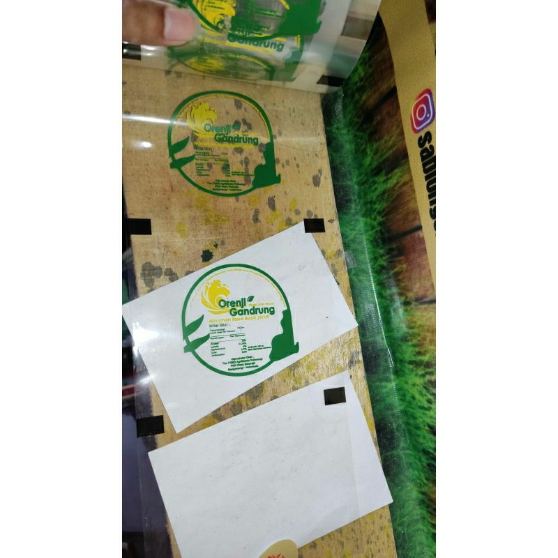 

PROMO!! Sablon Plastik Lid Sealer Cup Custom 2 Warna || Harga Tertera Untuk 1000 pcs || Free Desain