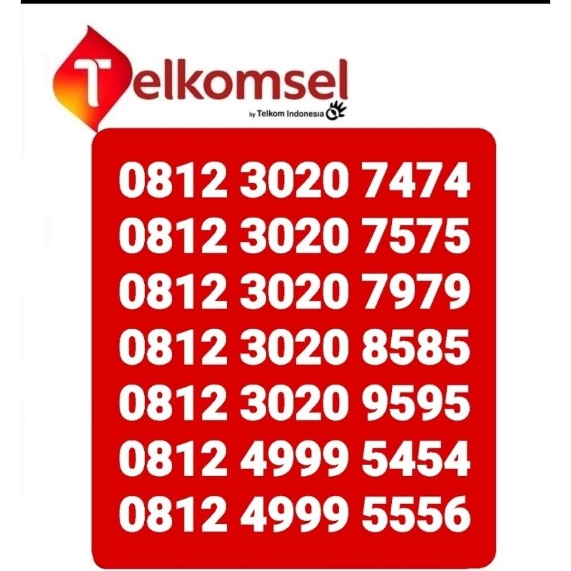 Nomer simpati cantik murah abab, 7474,7676,7979,9595,8585, 5454