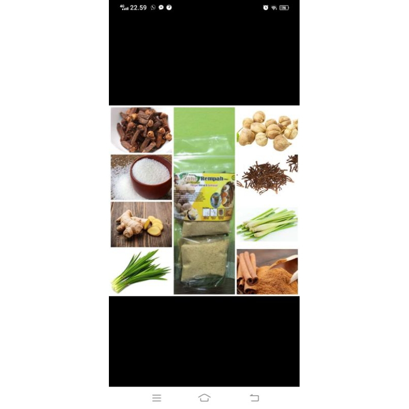

Jahe rempah "NDA" dengan rempah komplit tinggal sedu isi 5