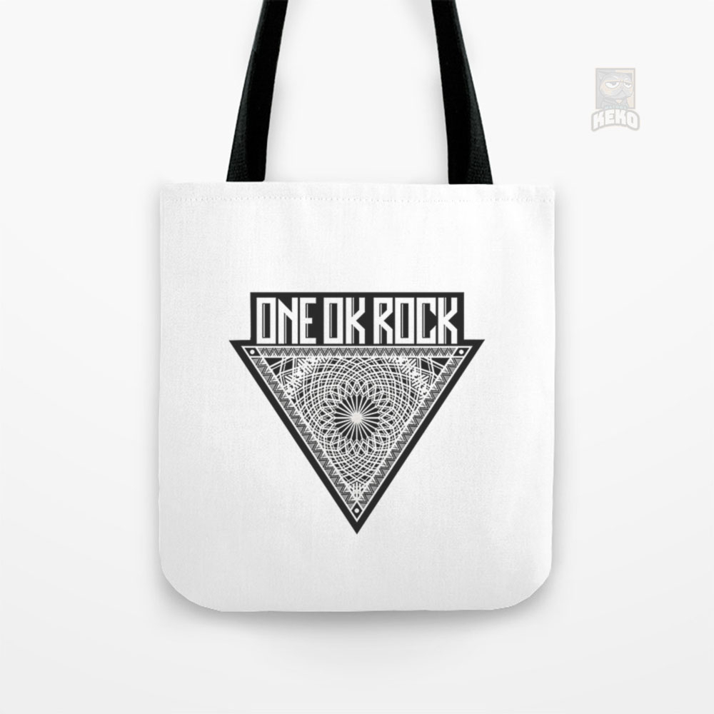 ONE OK ROCK on BEHANCE Tote Bag Kanvas
