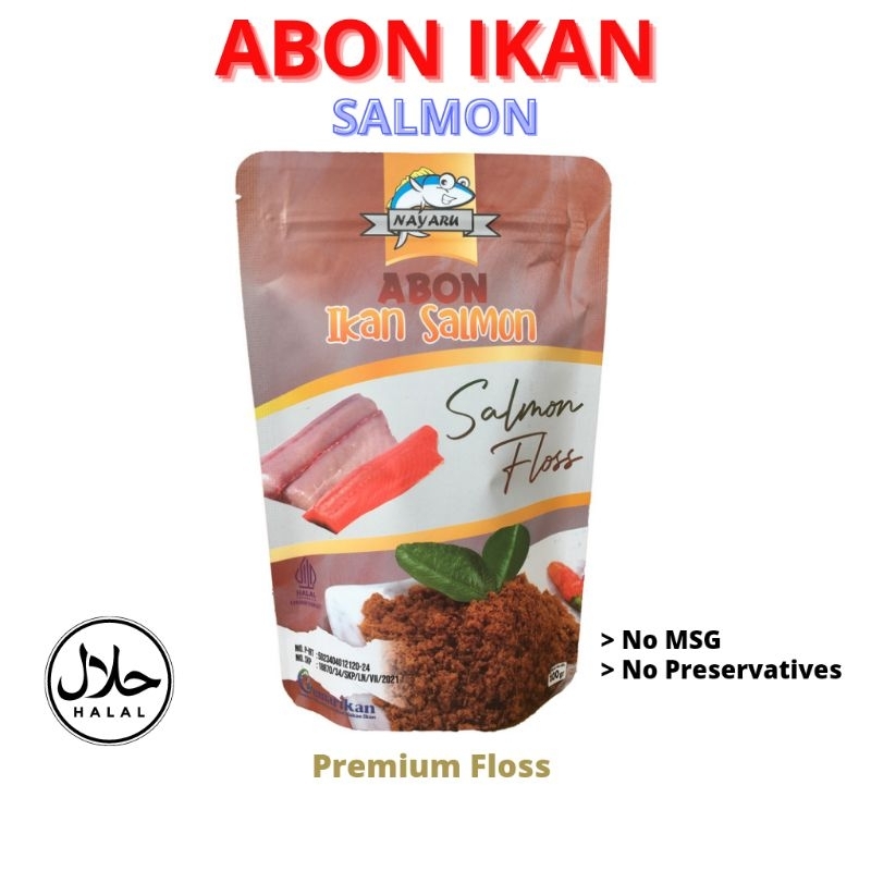 

PROMO Abon Ikan Salmon Asli Premium Floss MPASI Ibu Hamil Menyusui Anak NOn Pengawet Pewarna MSG