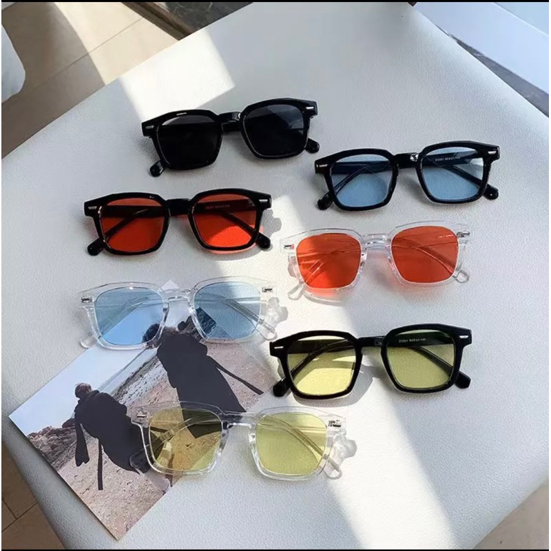 Kacamata Hitam  Wanita Pria Optik Anti Sunglass Dengan Fashion Sunglasses Kacamata Hitam