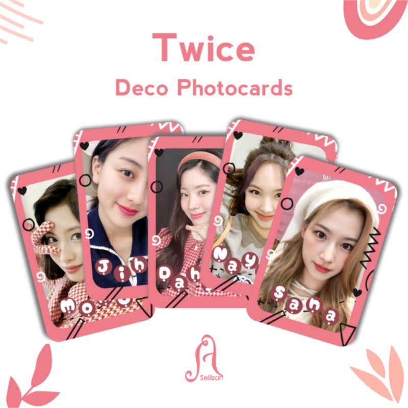 (SET) TWICE Photocard Deco/Unofficial Satu Set